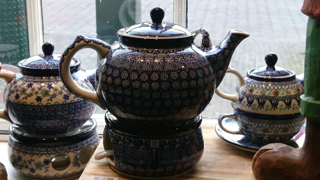 Bunlau Theepot en theelicht Lace